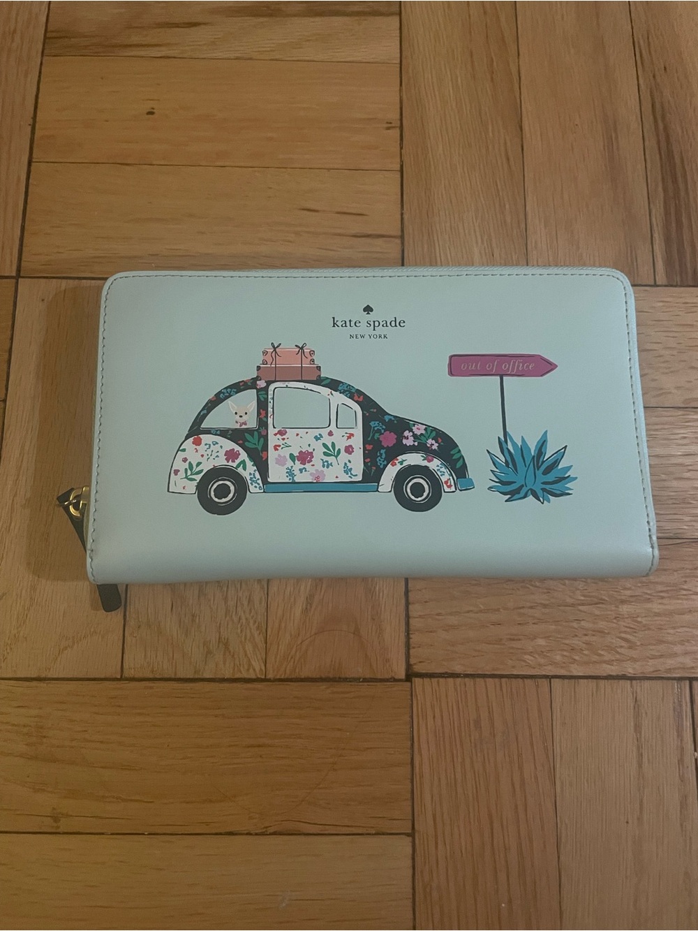 Kate Spade illustrated wallet